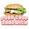 Signmission Pork Chop SandwichConcession Stand Food Truck Sticker, 24" x 10", D-DC-24 Pork Chop Sandwich19 D-DC-24 Pork Chop Sandwich19 - alternate 1